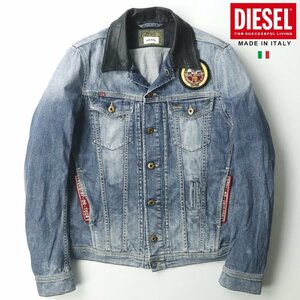 美品 イタリア製 DIESEL ディーゼル REBOOT-DENIM-TRUCKER ニコラ フォルミケッティ デニム トラッカージャケット S【相場価格￥52,800-】