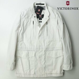 新品タグ付き Victorinox ビクトリノックス VCJ73212 60/40 ロクヨンクロス ミリタリージャケット ホワイト 白 L【定価￥34,650-】