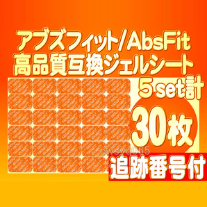 アブズフィット 高品質互換ジェルシート SIXPAD AbsFit2腹筋用 シックスパッドジェルシート対応ゲルセット替えパッド 5組30枚 追跡付送料込の画像1