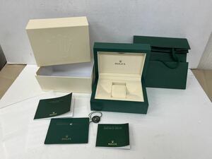 ヤ80 ② ROLEXの空き箱 付属品付き ロレックス箱 ボックス ケース BOX 紙 袋 箱18x12.9x高さ7.8 外箱19x13.9x高さ8.6 空箱 