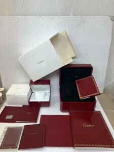 ヤ100 美品 カルティエ Cartier 時計 空箱 カタログ セット 売り 付属品 コマ ピン 他 付属品 あり