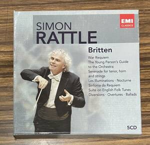 Simon Rattle　サイモン・ラトル／Britten　ブリテン　5CD Box　戦争レクイエム、青少年のための管弦楽入門、他