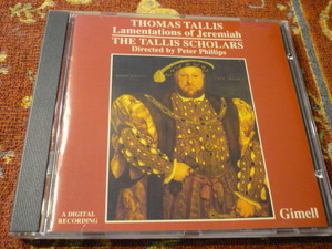 輸入英GIMELL 廃盤　トーマス・タリス　「エレミアの哀悼」　タリススコラーズ　ピーター・フィリップス指揮