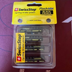 国内正規品SwissStop FLASH EVO BLACK PRINCE カーボンリム シマノ/スラム対応　swiss stop