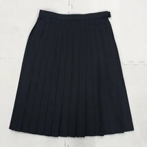 A475/(中古) 四国方面 女子制服3点 /校名不明/大きめ/180A/W72/セーラー/スカート/水色リボン/白3本/KANKO/冬服/黒/学生服/中学校/高校_画像7