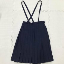 O491/(中古)栃木方面 女子制服3点 /校名不明/M/W66/丈62/ブレザー/ブラウス/吊りスカート/school tiger/紺/冬用/冬服/中学校/高校/学生服_画像5