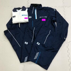 M359/( used ) Hyogo prefecture Kakogawa west high school gym uniform 4 point / designation goods /LL/3L/ long sleeve / short sleeves / long trousers / shorts / navy blue series / white / Descente / man woman unknown / gym uniform / jersey /