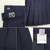 A526/(中古)広島・兵庫方面 女子制服3点 /校名不明/M/W66/冬ベスト/ブラウス/冬スカート/紺/冬用/冬服/高校/中学校/学生服/女子学生_画像9