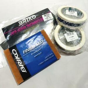 BRIKO ブリコ チュンナップ用品 セット サンドペーパー/フィニッシュマット/ロールテープ