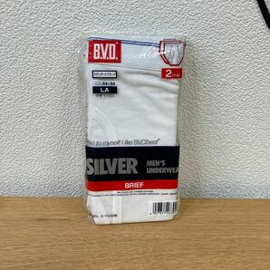 B.V.D. BVD スタンダードブリーフ シルバー LA 品番 S0423 silver メンズ C-TK6296 綿100% 