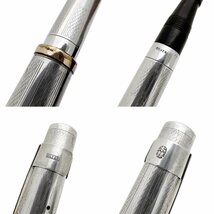 【文房具】万年筆 ペン先14KARAT.GOLD PILOT REGISTERED PATENTOFFICE 3 本銀 シルバー SILVER R14K レバー吸入式 筆記用具 ※動作未確認_画像9