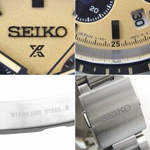 【腕時計】セイコー(SEIKO) プロスペックス スピードタイマー V192-0AF0 SBDL089 ソーラー クロノグラフ ゴールド文字盤 箱 保証書_画像9