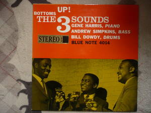 US オリジナル盤 スリーサウンズ・THETHREE SOUNDS・ BOTTOMS UP!・ BLUE NOTE BST８4014 ・ステレオ金シール ・ DG RVG 耳マーク・ STEREO