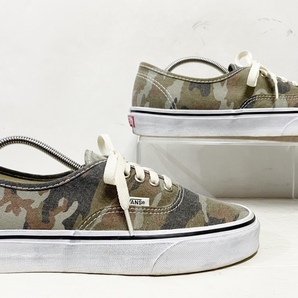 US8.5/26.5cm◆VANS ヴァンズ AUTHENTIC オーセンティック スニーカー WASHED CAMO ウォッシュドカモ 迷彩 シューズ 靴の画像5