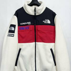 Lサイズ◆Supreme x THE NORTH FACE シュプリーム ノースフェイス Expedition Fleece Jacket フリースジャケット Whiteの画像2