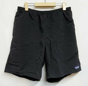 Lサイズ◆パタゴニア Patagonia M's Baggies Longs 7 Shorts ナイロン ショートパンツ Black 黒 STY58035 アウトドア キャンプ パンツ