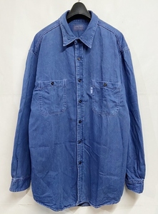  size 4*BLUE BLUEb lube Roo Indigo . long sleeve shirt Hollywood Ranch Market ....