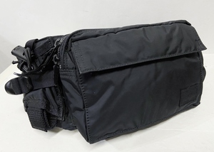 HEADPORTER Headporter black beauty waist bag black diagonal .. shoulder bag Yoshida bag 