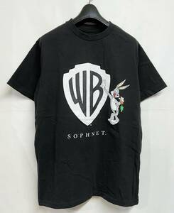 Sサイズ◆SOPHNET. x LOONEY TUNES（ルーニー・テューンズ）Tシャツ 黒 ワーナーブラザーズ