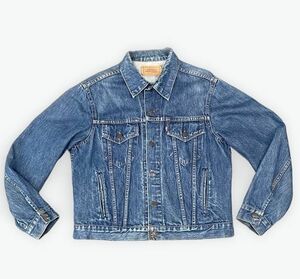 80's カナダ製 MADE IN CANADA ビンテージ リーバイス LEVI'S デニムジャケット 70506 -0216 4ポケット 着丈58 身幅57 表記44 [ta-0982]