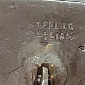 STERLING SILVER シルバー カフスボタン タイピン ３点セット メンズ 10,5g ヴィンテージの画像6