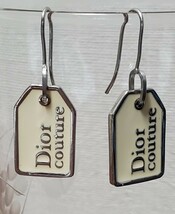 ●Christian Dior ディオール●ロゴプレート　ピアス　レディース　4,6ｇ　美品_画像2