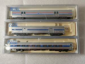 KATO　アムトラック Amfleet II Coach　156‐0951　Baggage Car Phase VI 156‐0953　Viewliner Ⅱ　Baggage Car Phase Ⅲ　156‐0955