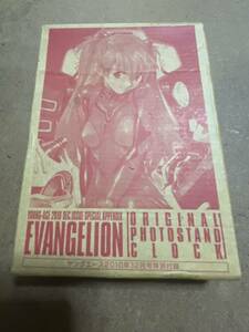 Art hand Auction ◇Neon Genesis Evangelion Original Foto Standuhr Asuka Langley Fotorahmenuhr Young Ace, Antiquität, Sammlung, Werbung, Neuheiten, Andere