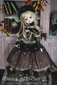 BJD for lamp body .. costume 6 point set MSD/MDD/DSD size .. black color high quality Western-style clothes doll doll for doll for including in a package possibility LYL-002