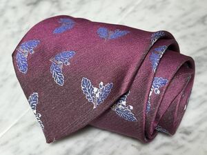 699 jpy ~ dunhill necktie purple red group plant 