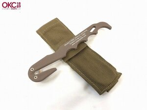 【米軍放出品】☆未使用品 ストラップカッター パラシュートカッター レスキューツール ミリタリー ケース付き (ネコポス) HB1EK-3-W#24