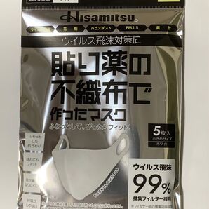 貼り薬の不織布で作ったマスク 小さめ