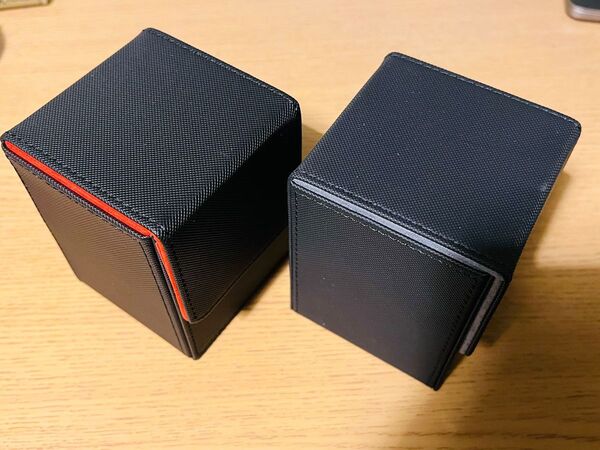 【新品】トレカケース 黒赤&黒グレー 2個セット