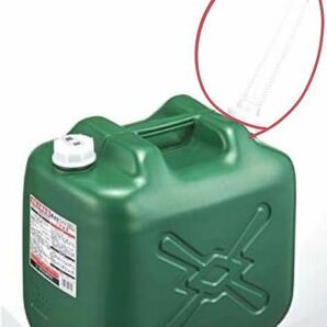 北陸土井工業 ヒシエス 軽油缶 20L(消防法適合品)ノズル付 未使用 ポリタンク グリーンの画像5