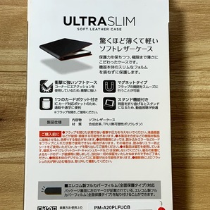 2個☆ エレコム Galaxy A20 SC-02M SCV46 手帳型ケース カバー ソフトレザー カーボンブラック 薄型・超軽量 マグネット付 136 匿名の画像7