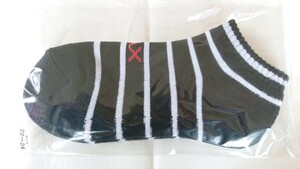 ★新品 ストライプ くるぶしソックス 靴下 socks 22-24