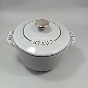 ◆ストウブ staub de GOHAN ラ ココット 12㎝ 両手 鍋 グレー 灰色 炊飯鍋◆ys76718①