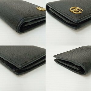 [15A-62-007] GUCCI グッチ GG MARMONT レザー 長財布 ロングウォレット 428740 ブラックの画像4