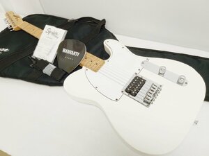 [7D-62-013-3] エレキギター Squier by Fender SONIC ESQUIRE H MN BPG AWT ホワイト 本体+ソフトケース他 2023年製 通電・音出し確認済み