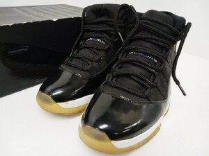 [16A-62-051-1] NIKE ナイキ AIR JORDAN 11 RETRO SPACE JAM 378037-041 サイズ28.5㎝ ブラック