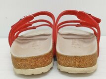 [16B-62-088-1] BIRKENSTOCK ビルケンシュトック サンダル サイズ25cm レッド_画像6