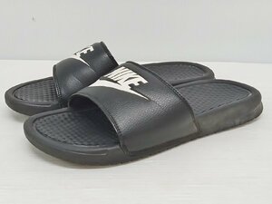 [16B-62-087-1] NIKE BENASSI JDI Nike .nasi сандалии 343880-090 размер 24cm черный / белый 