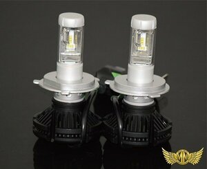 MADMAX カー用品 トラック用品 X3 LED H4 ヘッドライト Hi/Lo切替 防水 12V/24V 6500K 2個入り/軽トラ 乗用車 フォグライト【送料800円】