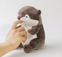 【即納】甘噛みハムハム くるり カワウソ りぶはあと ユカイ工学 甘噛みロボット ぬいぐるみ ねむねむ 抱き枕 くるり 甘噛み_画像3