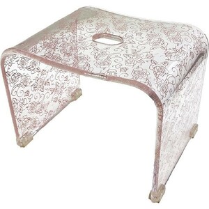 kli Arrows N стульчик для ванной розовый senko- прозрачный каркас роза цветочный принт модный симпатичный стульчик для ванной - ванна стул . для товары 
