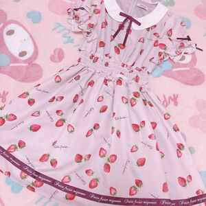 【新品】Ank Rouge Fancy Strawberryワンピース ピンク