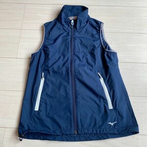 美品！MIZUNO ミズノ ノースリーブ ジャケット ジャージ ブルー S