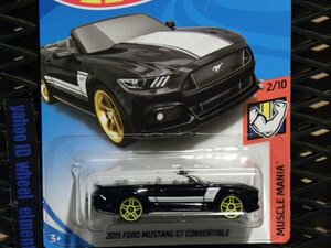 即決☆☆2015 FORD MUSTANG GT CONVERTIBLE MUSCLE MANIA ホットウィール Hot Wheels