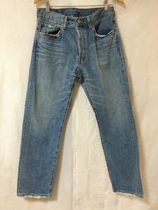 ○S534○USED クリーニング済 Levi's リーバイス 501 ボタン裏359 メンズ ジーンズ デニム パンツ ブルー ライトブルー W33 L32