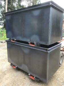 [ сделано в Японии произведение ] металлический коробка baccan мусорная корзина промышленные отходы промышленность твёрдые бытовые отходы удаление коробка steel sk LAP утилизация контейнер box,,